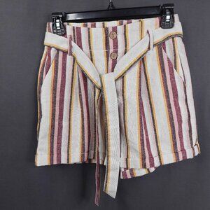 Cisono Womens Shorts Small Boho Indie Retro Y2K Coastal Cool Artsy Preppy